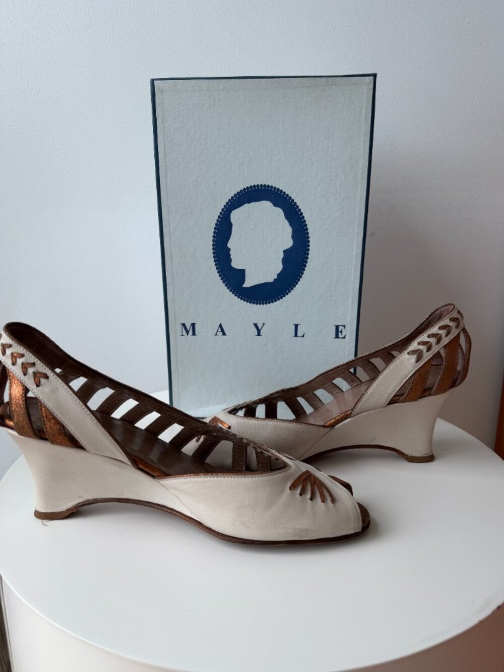 Vintage Mayle Carribea Mid Shoe / Size 37 / Size 7 US - Picture 6 of 9
